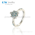 925 Sterling Silver Party Ring Nature Zircon Turtle Ring Beautiful Wedding Ring